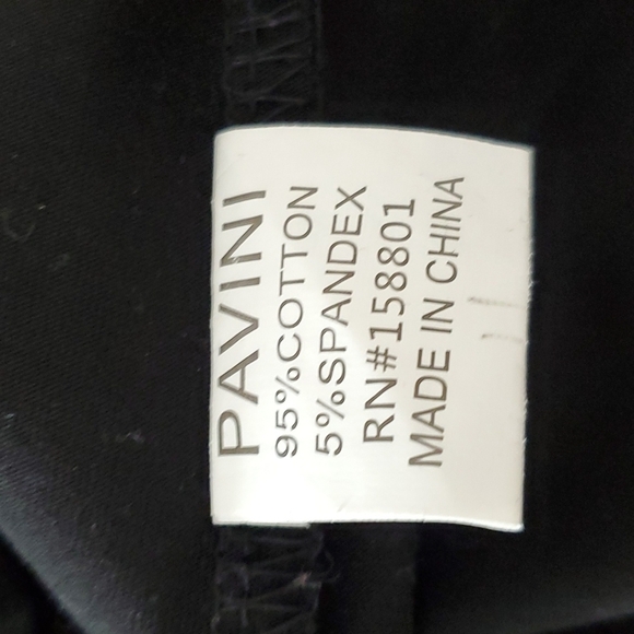 Pavini Men's Black Short Sleeve V-Neck Cotton T-shirt Size M - Picture 5 of 5